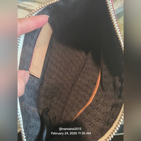 L.A.M.B. Gwen Stefani Cherry Blossom Clutch Designer Leather Trim Celebrity #185 - Picture 8 of 15